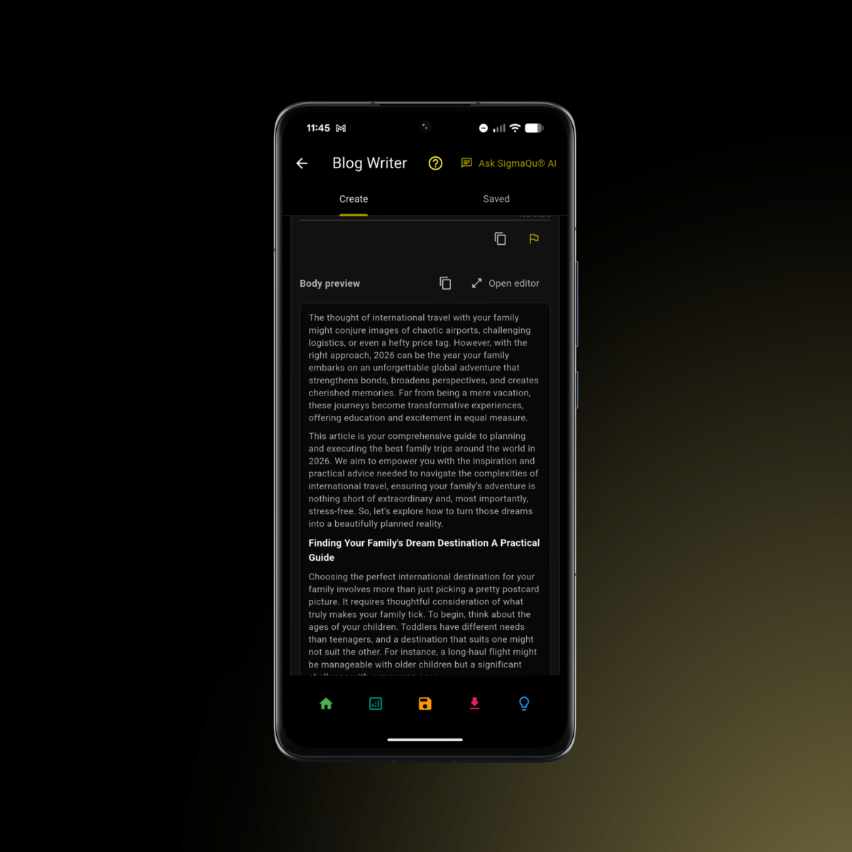 AI Blog Writer preview