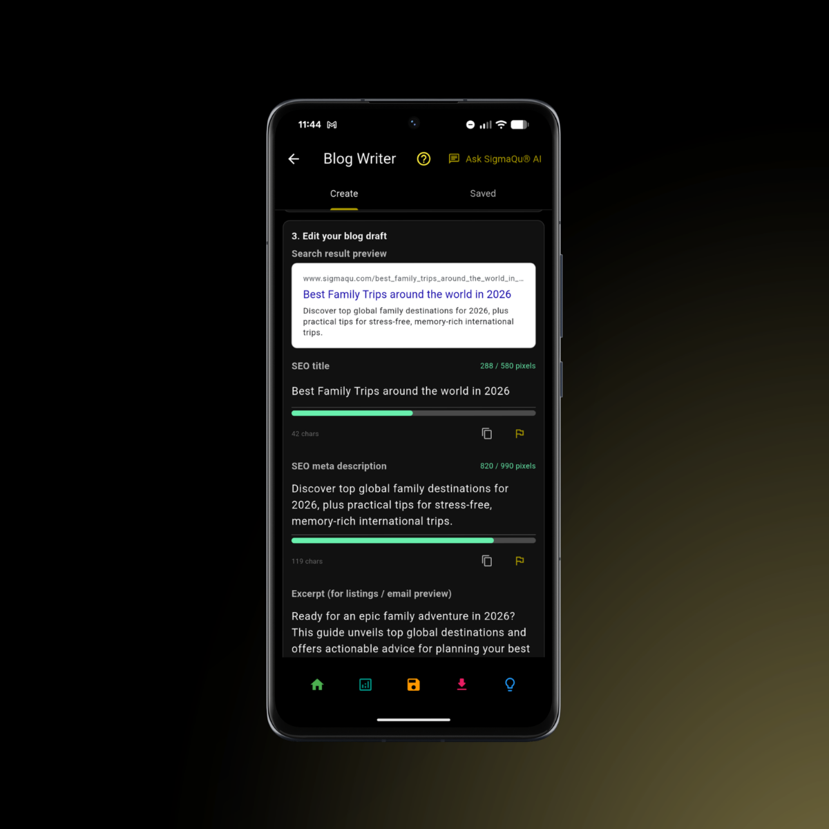 AI blog brief wizard