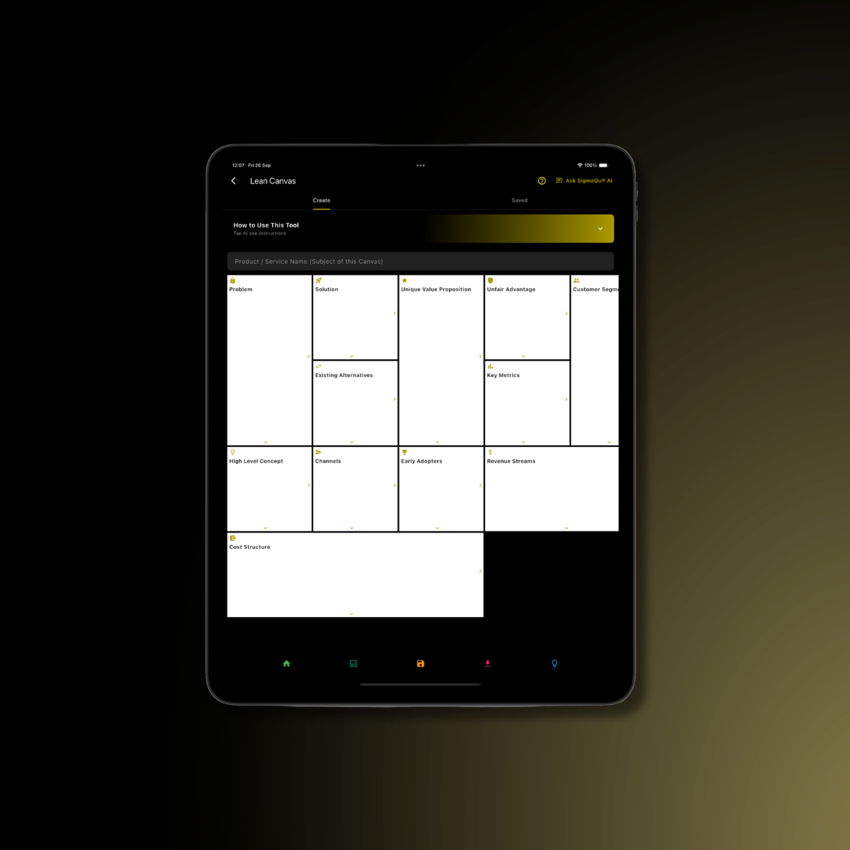 AI Lean Canvas Preview