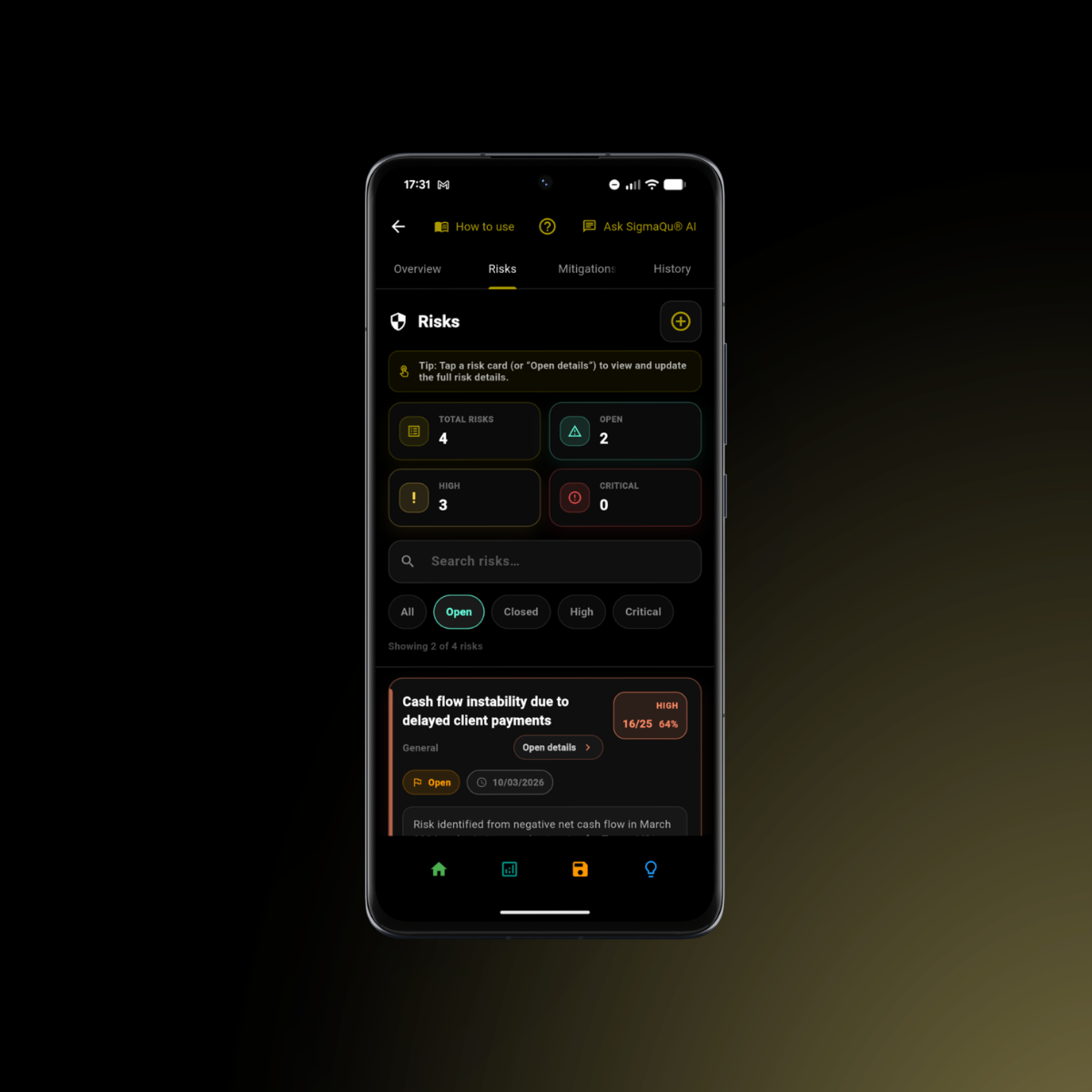 AI Risk Tracker preview