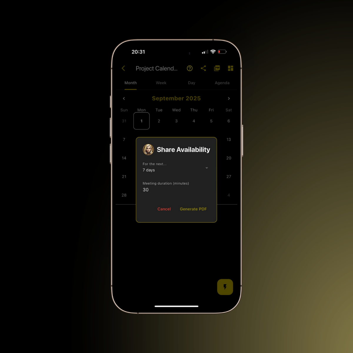 Calendar Agenda View
